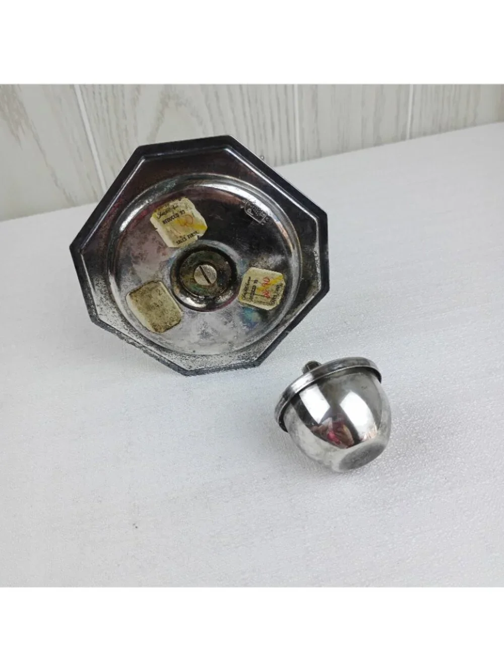 Antique Brandy Cognac Glass Snifter Warmer Marked 